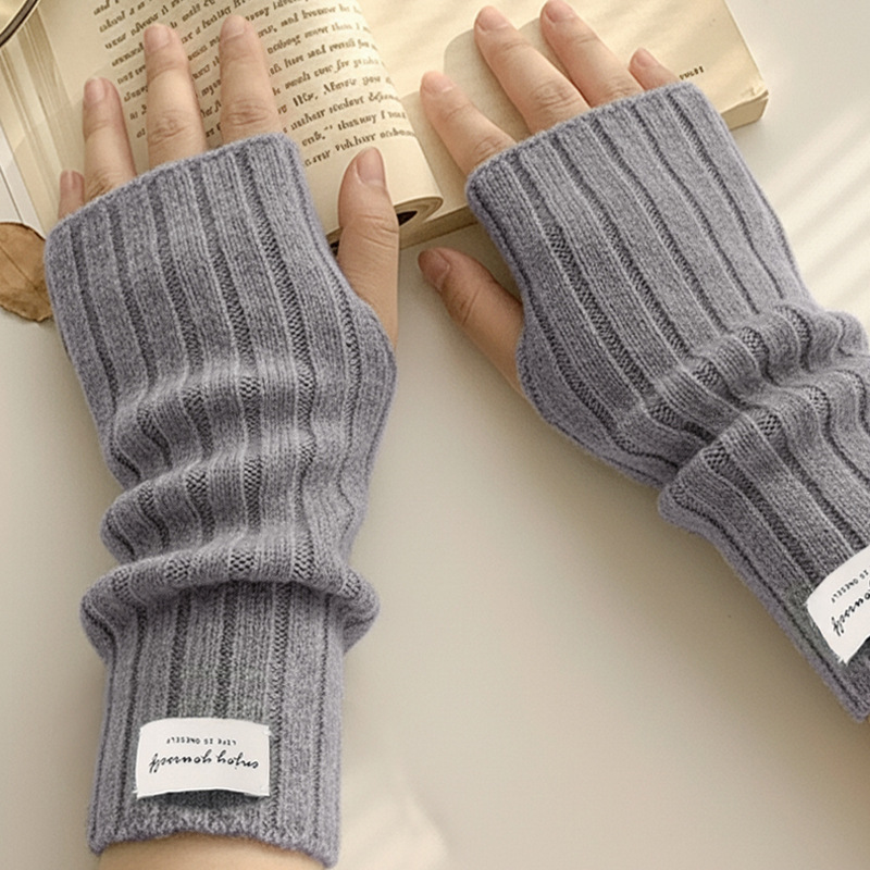 Winter Fingerless Knitted Glov - огляд і ціна Wool Glove Lined