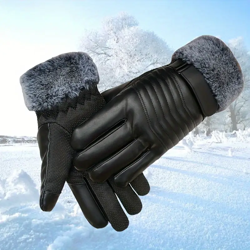 Leather Gloves Winter Warm Tou - огляд і ціна Leather Driving Glove