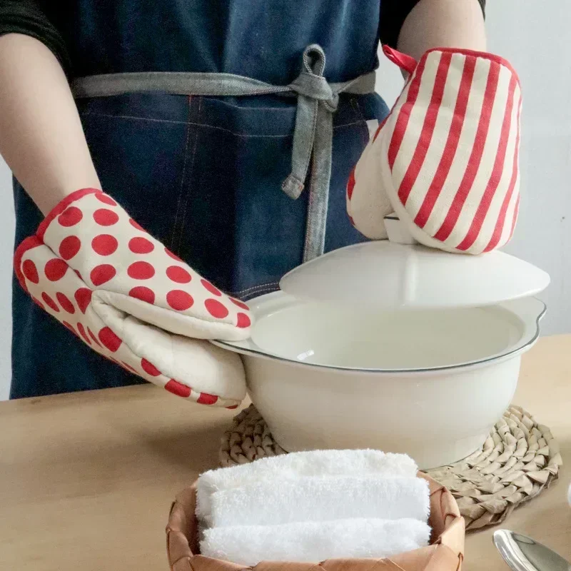 1PC Cotton Oven Mitts and Pot  - огляд і ціна Heat Resistant Glove
